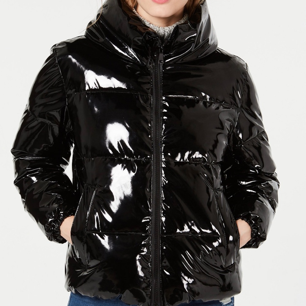 Black Shiny Puffer Jacket BNWT-SOLD OUT